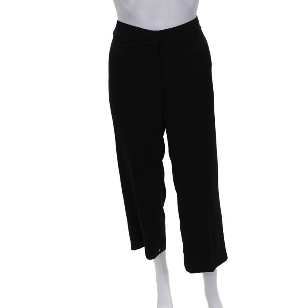 Le Gali Women Cropped Black Polyester Pants Zip Size 2